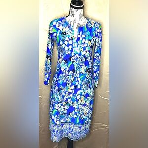 NWOT - XS Lilly Pulitzer Blue Floral Dress